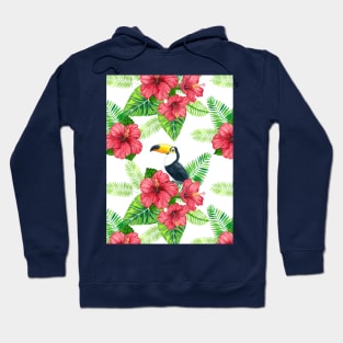 Toucan and tropical bouquet Hoodie